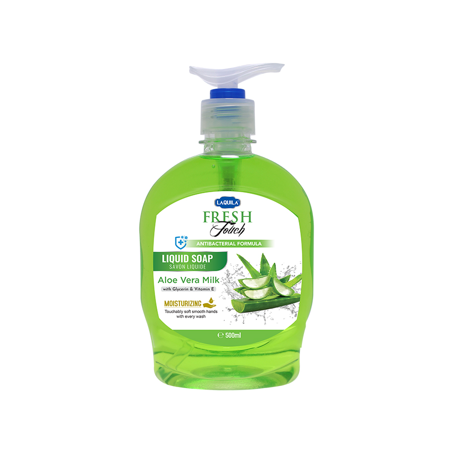 Fresh Touch Aloe Vera Milk Moisturizing Hand Wash – 500ml – Antibacterial Liquid Soap