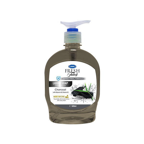 Fresh Touch Charcoal Moisturizing Hand Wash – 500ml – Antibacterial Liquid Soap