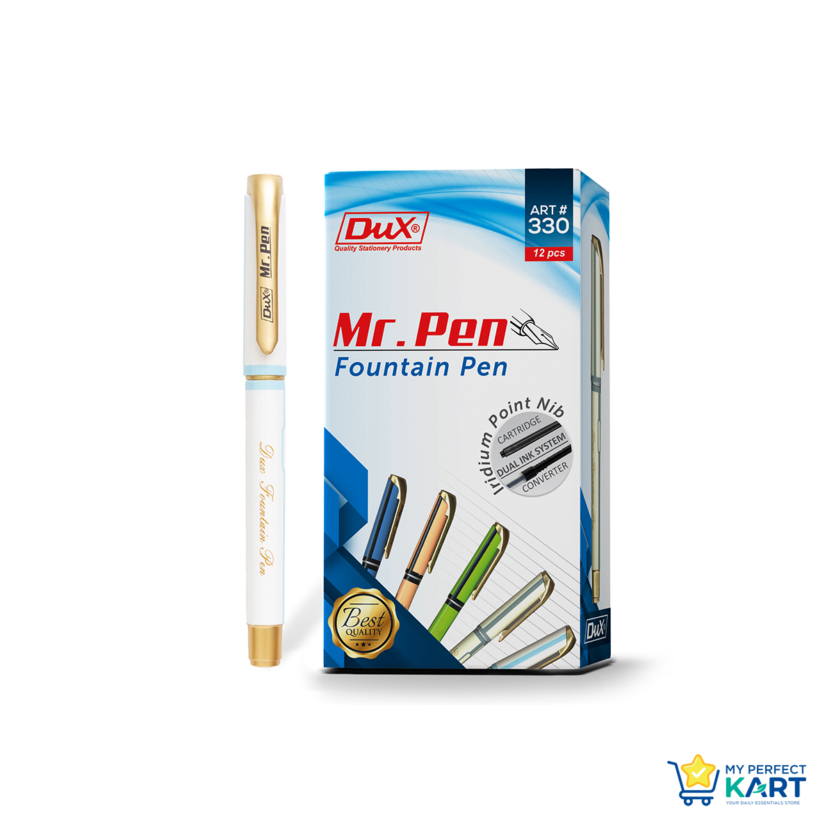Dux Mr. Pen Smooth Writing Fountain Pen (Box of 10 Pcs)