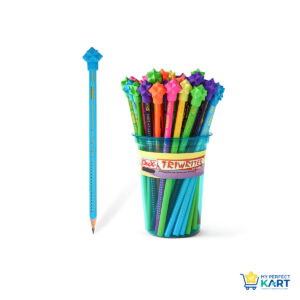 Dux Triwriter Pencil Star Rubber Jar DX-666 (Pack of 48 Pcs)