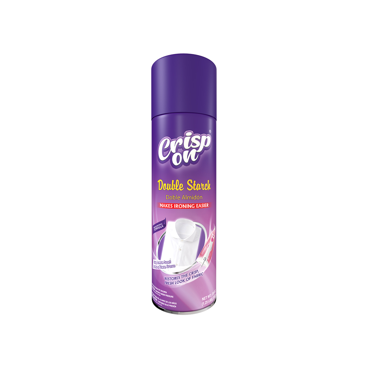 Crisp On Double Starch Spray – Professional Formula Lemon Scent – 20 oz (567g)